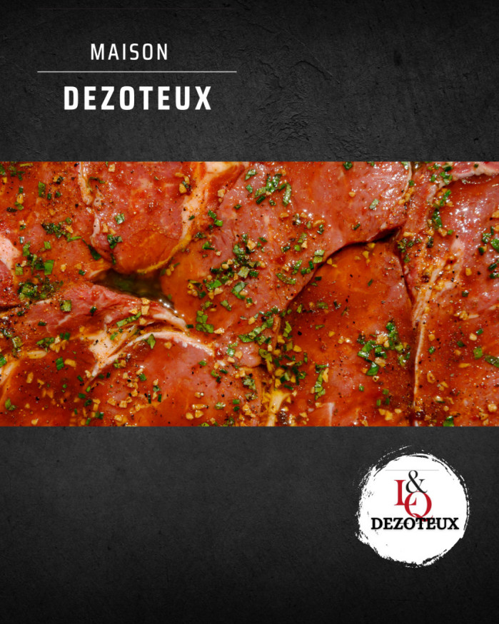 Steaks marinés 