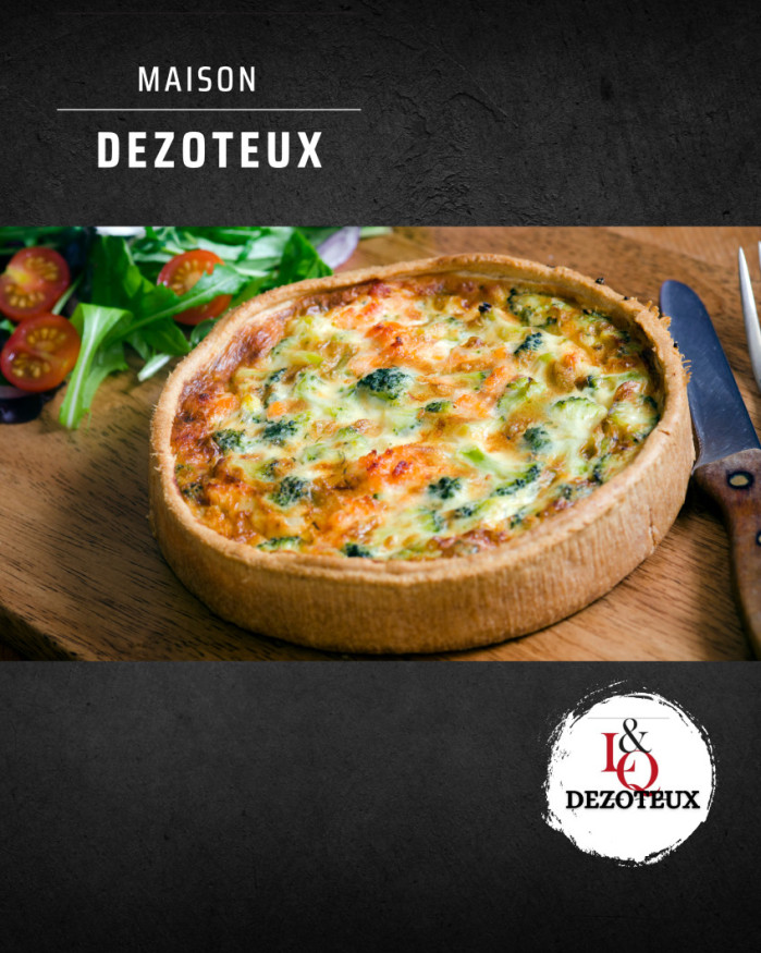 Quiche saumon- brocolis 