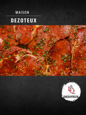 Steak de porc mariné 