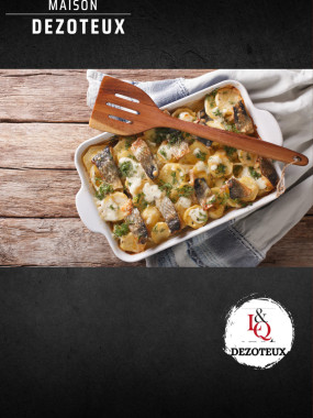 Gratin aux deux saumons 