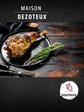 Gigot au thym et jambon cru 