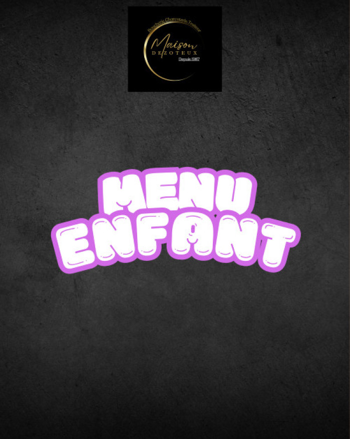 Menu enfant 