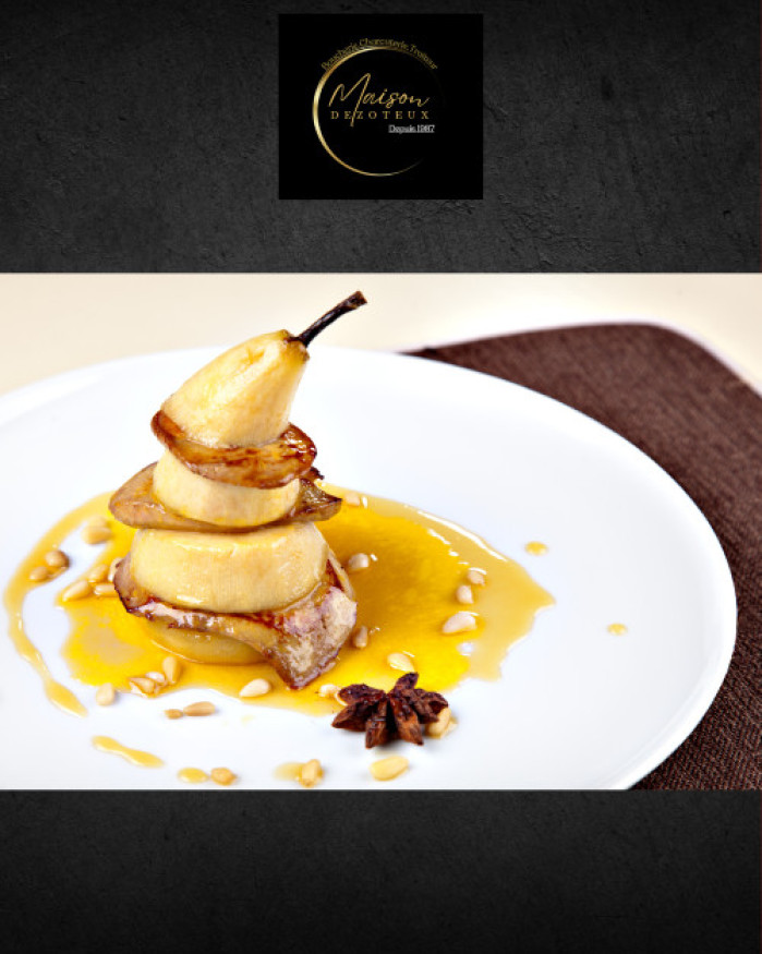 Entremet forestier canard et poire 