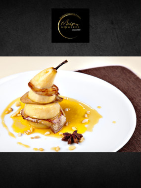 Entremet forestier canard et poire 