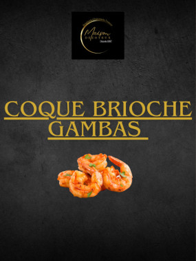 Coque brioche gambas 