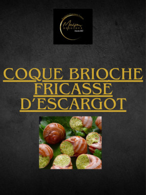 Coque brioche fricassé d'escargots