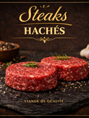 steak haché cheval reconstitué 