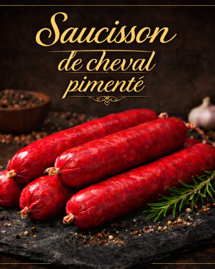 saucisson de cheval pimenté 