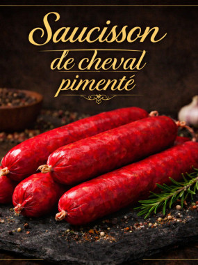 saucisson de cheval pimenté 