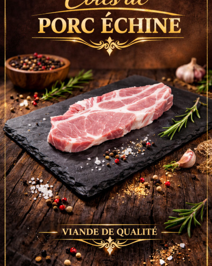 Côte de porc échine