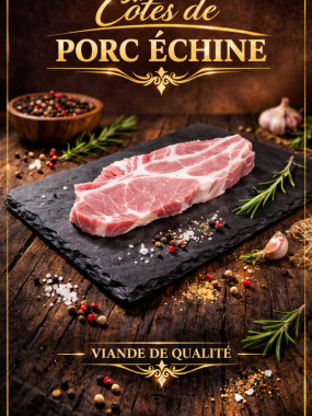 Côte de porc échine