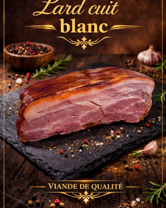 Lard cuit blanc 