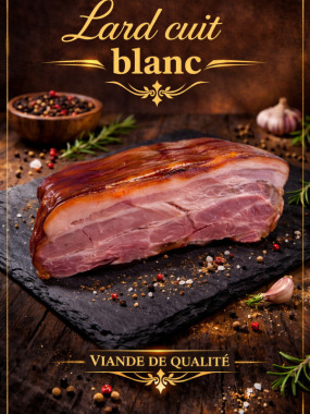 Lard cuit blanc 