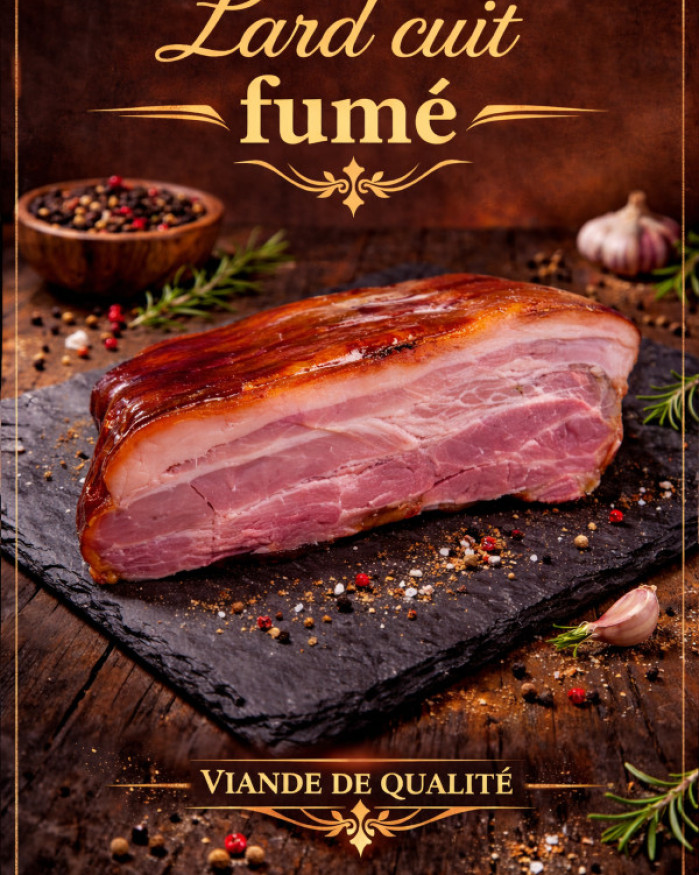 lard cuit fumé