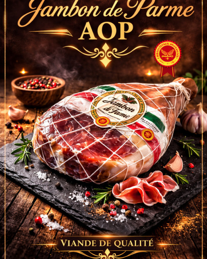 Jambon cru de parme AOP 