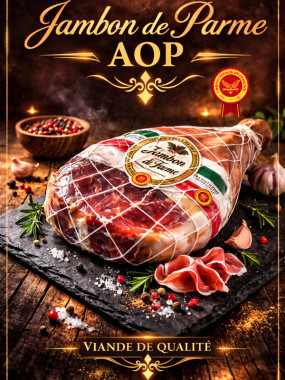 Jambon cru de parme AOP 