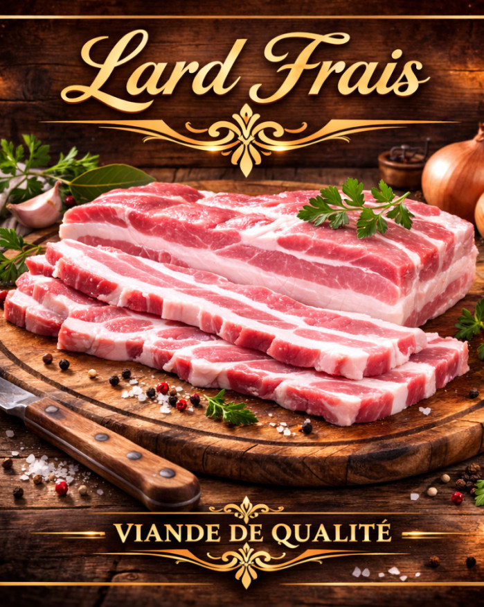 Lard frais 