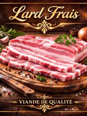Lard frais 
