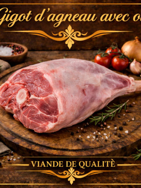 Gigot d'agneau avec os 