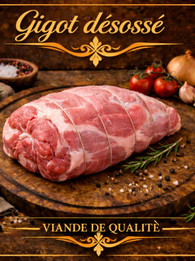 Gigot d'agneau désossé