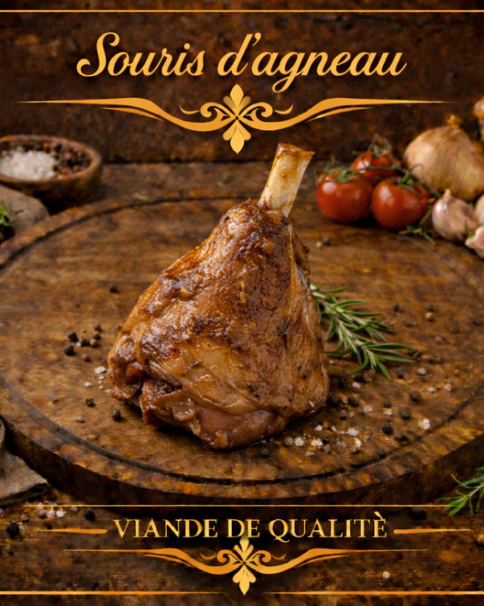 souris d'agneau cuit