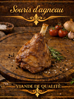 souris d'agneau cuit