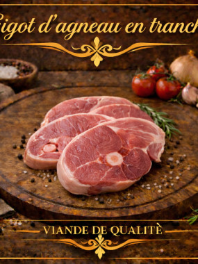 Gigot d'agneau en tranche 