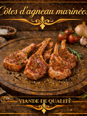 cote d'agneau marinée