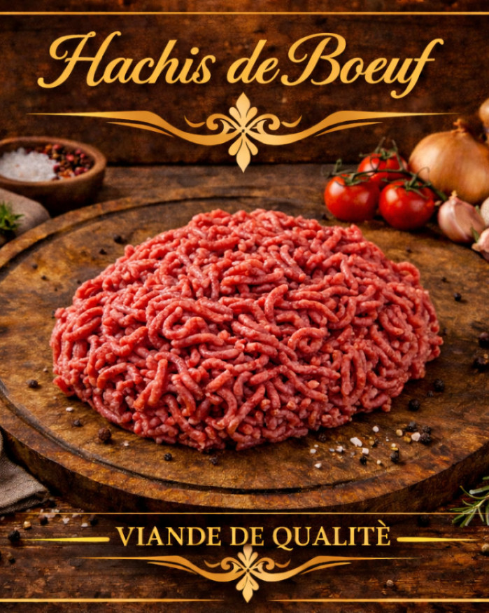 Viande hachée de boeuf 