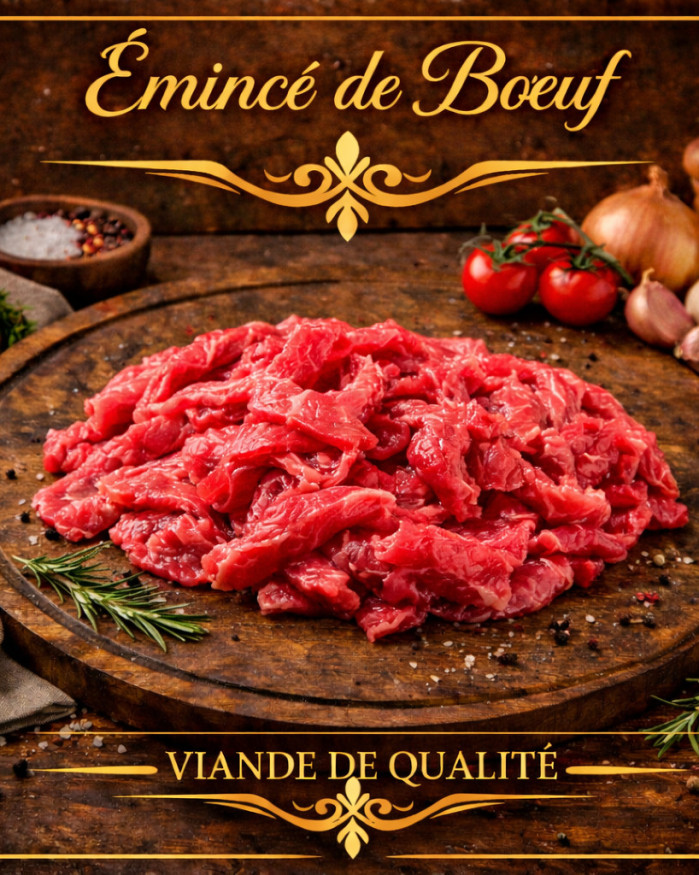 émince de bœuf 