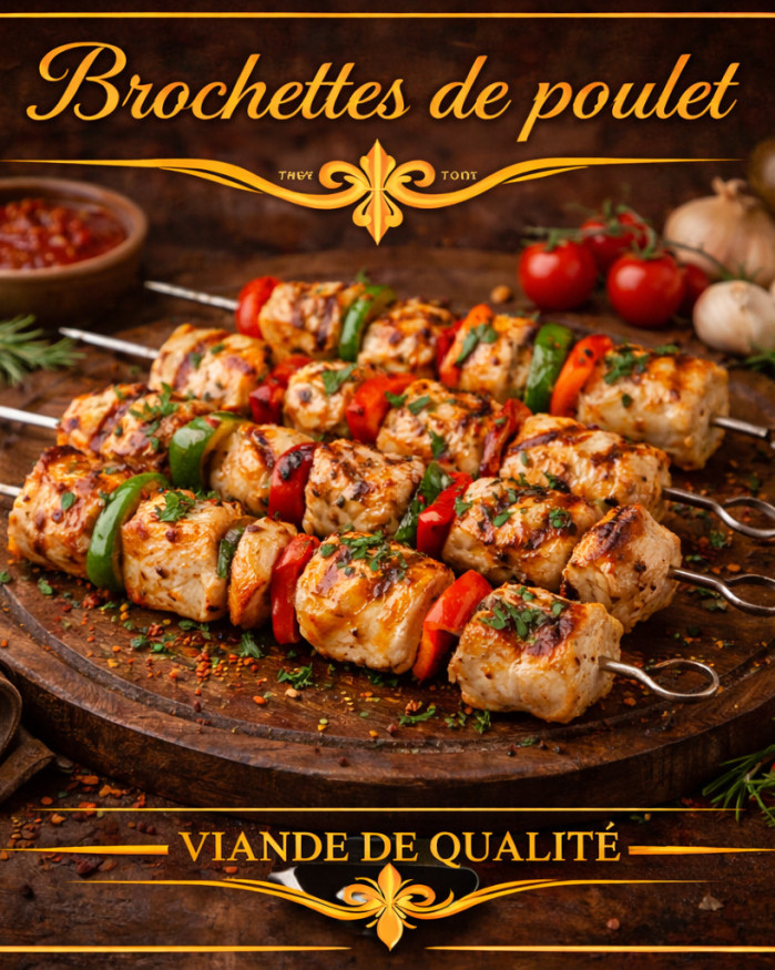 Brochette de poulet