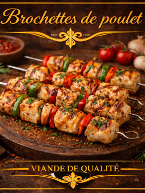 Brochette de poulet