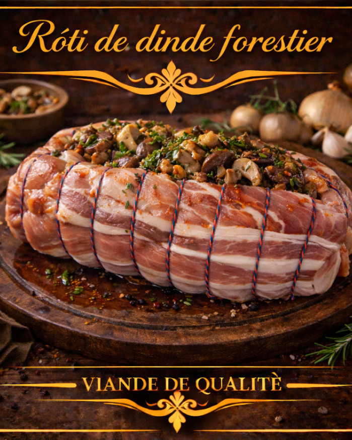 Rôti de dinde forestier