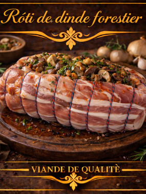 Rôti de dinde forestier