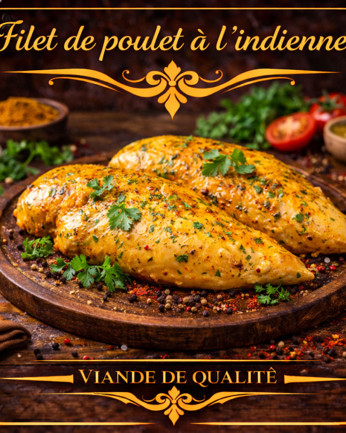 Steak de poulet à l'indienne 