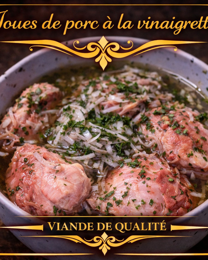 Joue de porc à la vinaigrette 