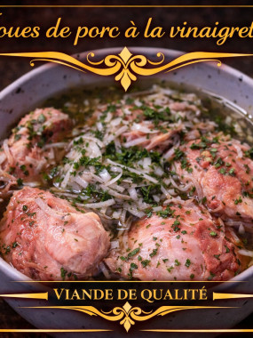 Joue de porc à la vinaigrette 