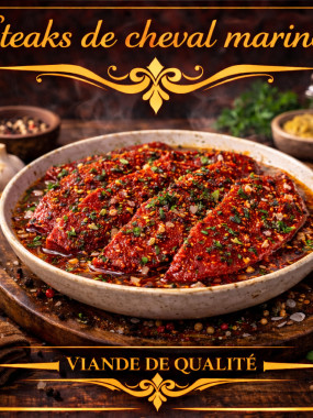Steaks marinés 