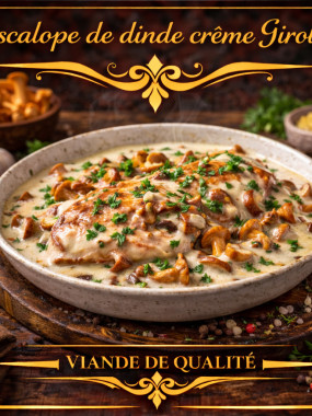 escalope de dinde creme girolle
