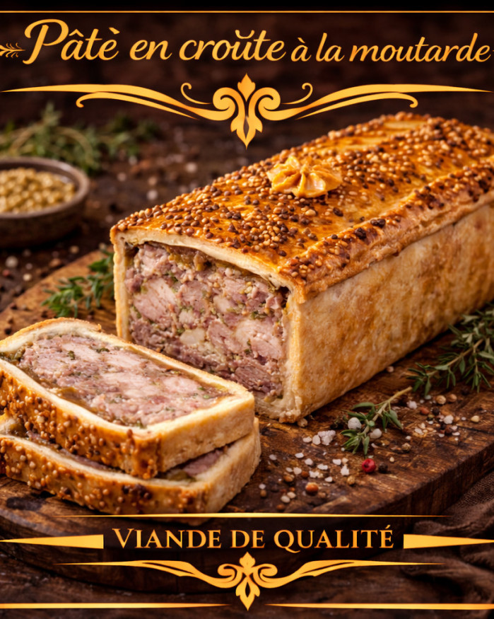 Pâté en croute à la moutarde 