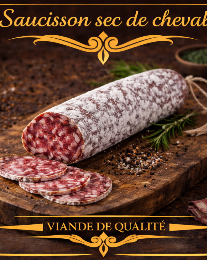 saucisson sec de cheval 
