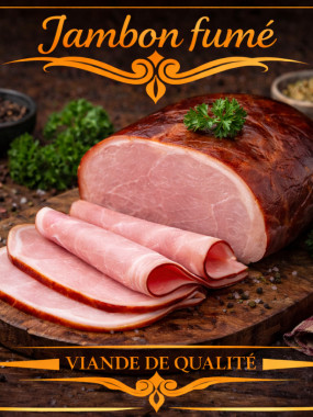 Tranche de jambon fumé 