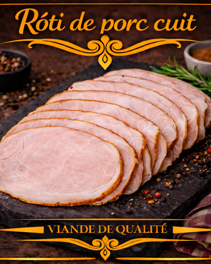 roti de porc cuit