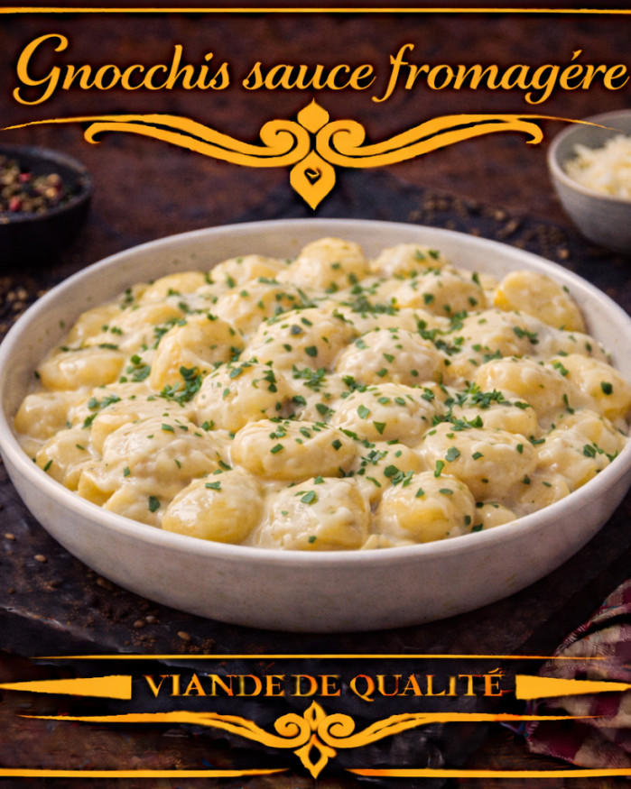 gnocchis sauce fromagère