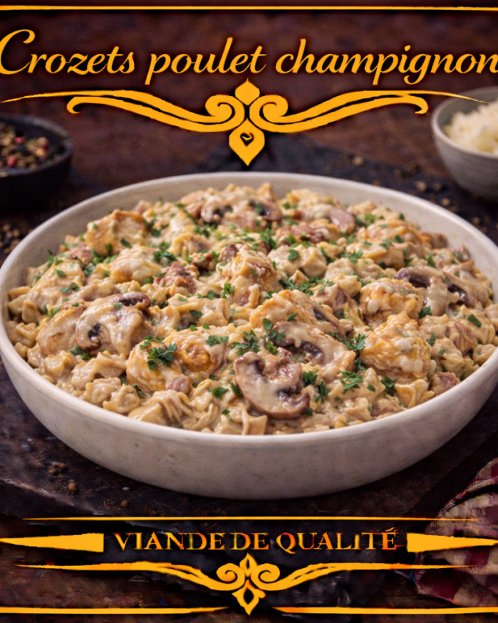 crozets poulet champignons