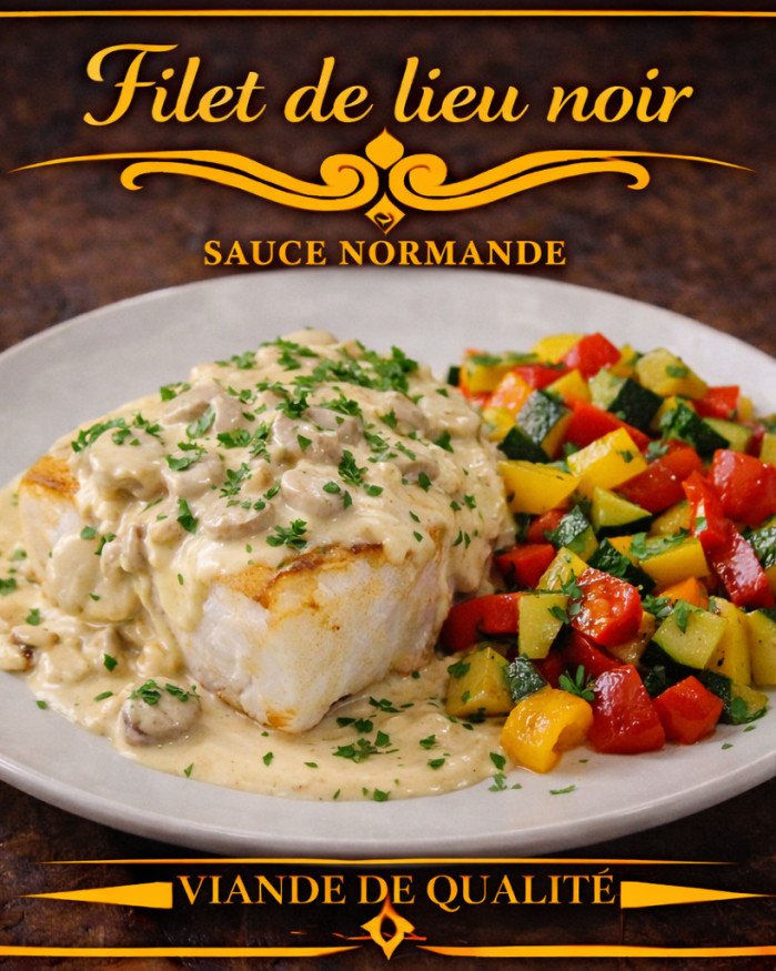 filet de lieu noir sauce normande 