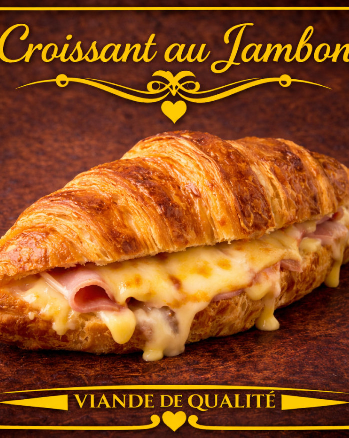 Croissant au jambon 