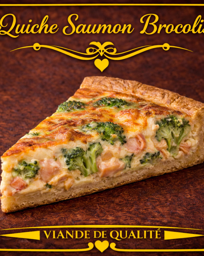 Quiche saumon- brocolis 