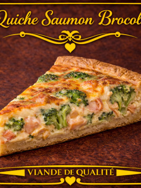Quiche saumon- brocolis 