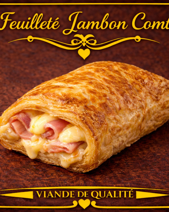 Feuilleté jambon comté 
